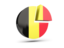 Belgium. Round diagram. Download icon.