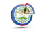 Belize. Round diagram. Download icon.