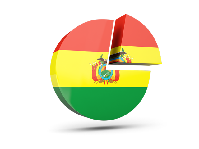 Round diagram. Download flag icon of Bolivia at PNG format