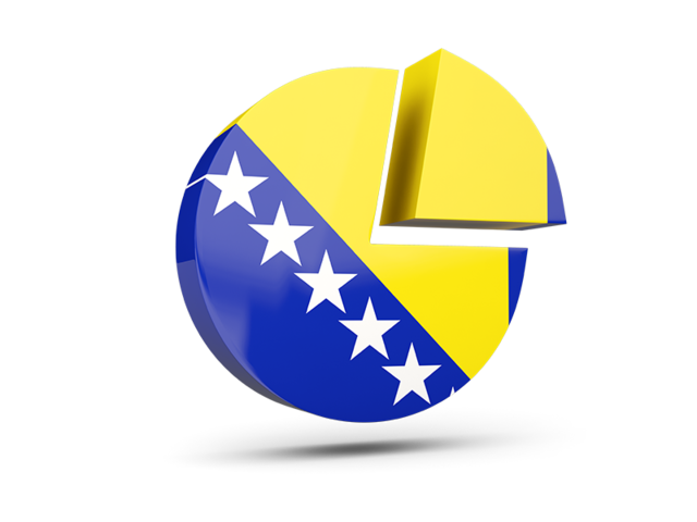 Round diagram. Download flag icon of Bosnia and Herzegovina at PNG format