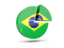 Brazil. Round diagram. Download icon.