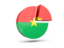 Burkina Faso. Round diagram. Download icon.