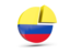 Colombia. Round diagram. Download icon.