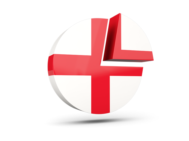 Round diagram. Download flag icon of England at PNG format