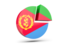 Eritrea. Round diagram. Download icon.