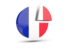 France. Round diagram. Download icon.