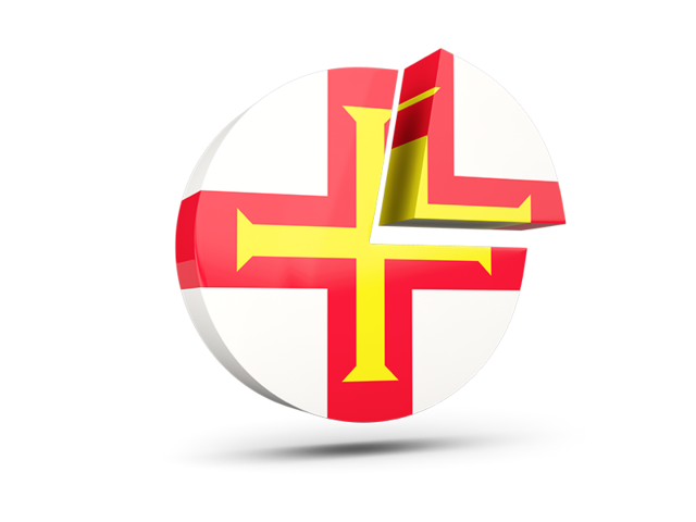 Round diagram. Download flag icon of Guernsey at PNG format