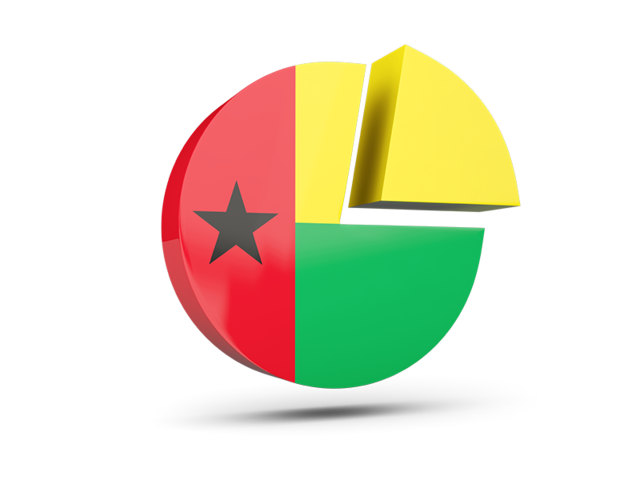 Round diagram. Download flag icon of Guinea-Bissau at PNG format