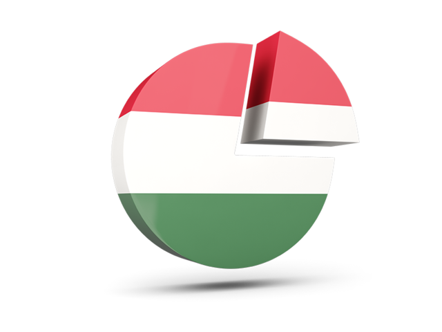 Круглая диаграмма. Скачать флаг. Венгрия