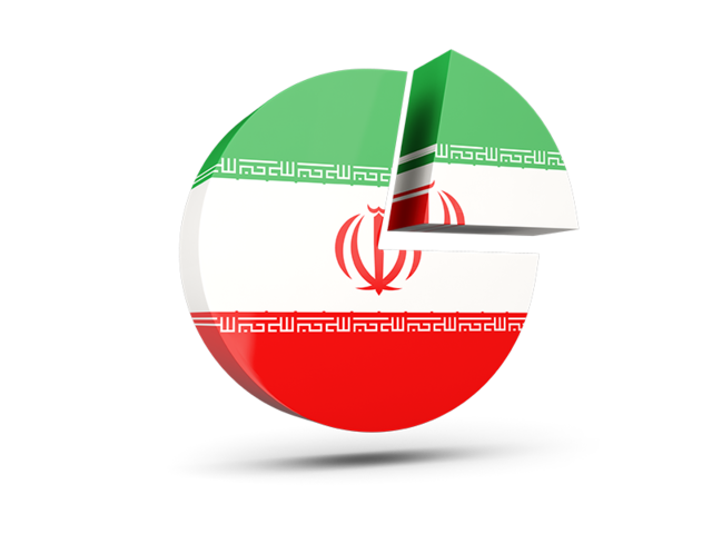 Round diagram. Download flag icon of Iran at PNG format