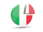 Italy. Round diagram. Download icon.