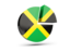Jamaica. Round diagram. Download icon.