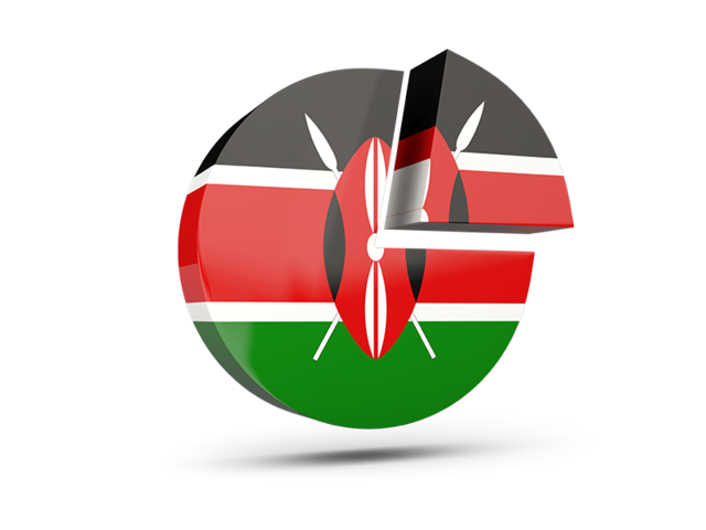 Round diagram. Download flag icon of Kenya at PNG format