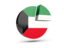 Kuwait. Round diagram. Download icon.
