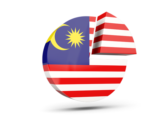 Round diagram. Download flag icon of Malaysia at PNG format