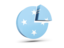 Micronesia. Round diagram. Download icon.