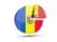 Moldova. Round diagram. Download icon.
