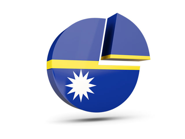 Round diagram. Download flag icon of Nauru at PNG format