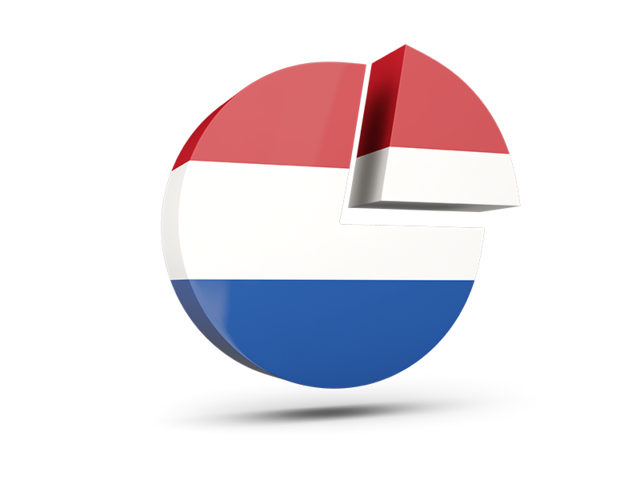 Round diagram. Download flag icon of Netherlands at PNG format