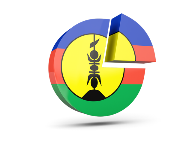 Round diagram. Download flag icon of New Caledonia at PNG format
