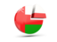 Oman. Round diagram. Download icon.