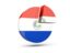 Paraguay. Round diagram. Download icon.