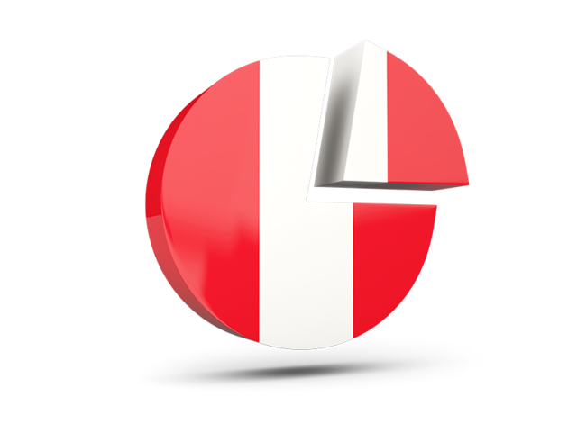 Round diagram. Download flag icon of Peru at PNG format