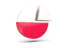 Poland. Round diagram. Download icon.