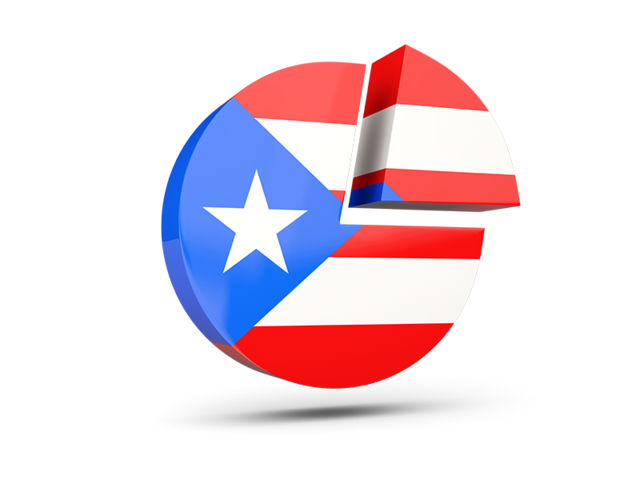 Round diagram. Download flag icon of Puerto Rico at PNG format