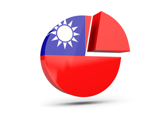 Round diagram. Download flag icon of Taiwan at PNG format