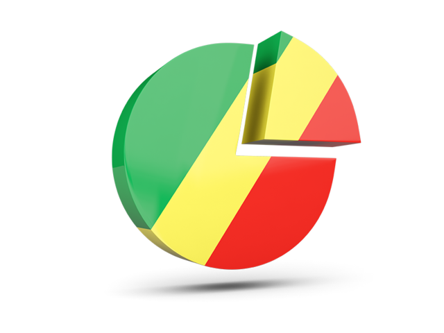 Round diagram. Download flag icon of Republic of the Congo at PNG format