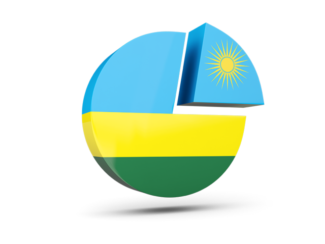 Round diagram. Download flag icon of Rwanda at PNG format