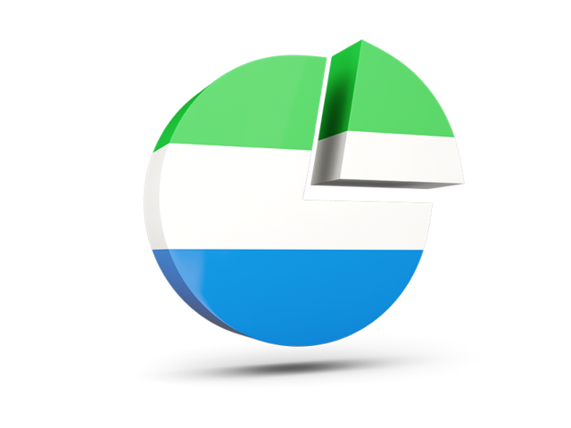 Round diagram. Download flag icon of Sierra Leone at PNG format