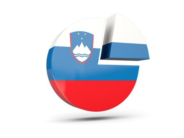 Round diagram. Download flag icon of Slovenia at PNG format