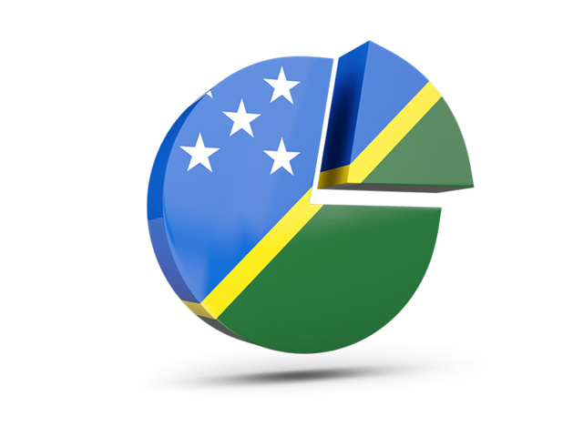 Round diagram. Download flag icon of Solomon Islands at PNG format