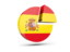 Spain. Round diagram. Download icon.