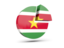 Suriname. Round diagram. Download icon.