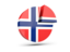 Svalbard and Jan Mayen. Round diagram. Download icon.