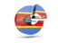 Swaziland. Round diagram. Download icon.