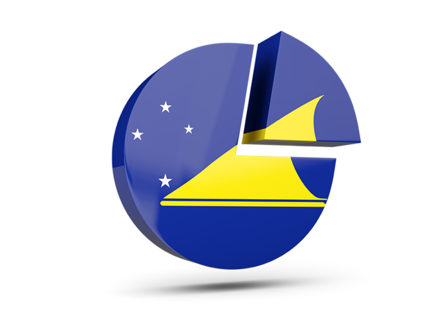 Round diagram. Download flag icon of Tokelau at PNG format