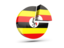 Uganda. Round diagram. Download icon.