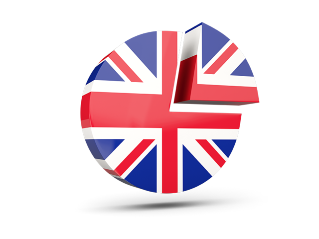 Round diagram. Download flag icon of United Kingdom at PNG format