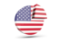 United States of America. Round diagram. Download icon.