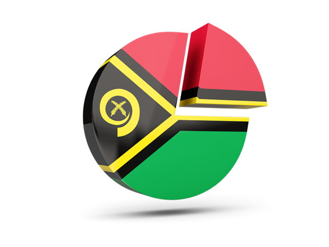 Round diagram. Download flag icon of Vanuatu at PNG format