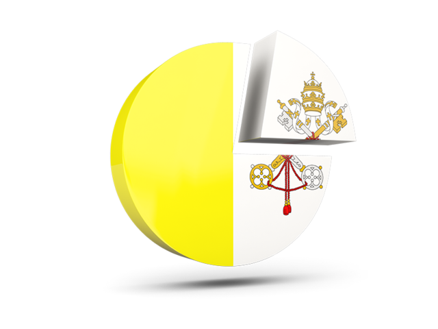 Round diagram. Download flag icon of Vatican City at PNG format