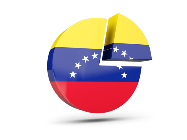 Round diagram. Download flag icon of Venezuela at PNG format