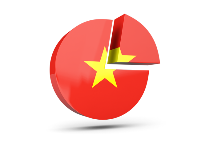 Round diagram. Download flag icon of Vietnam at PNG format