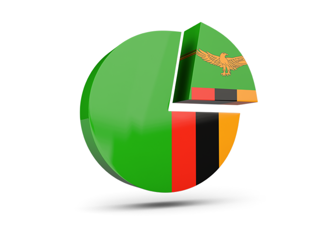Round diagram. Download flag icon of Zambia at PNG format