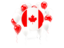 Canada. Round flag with balloons. Download icon.