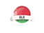 Belarus. Round flag with banner. Download icon.